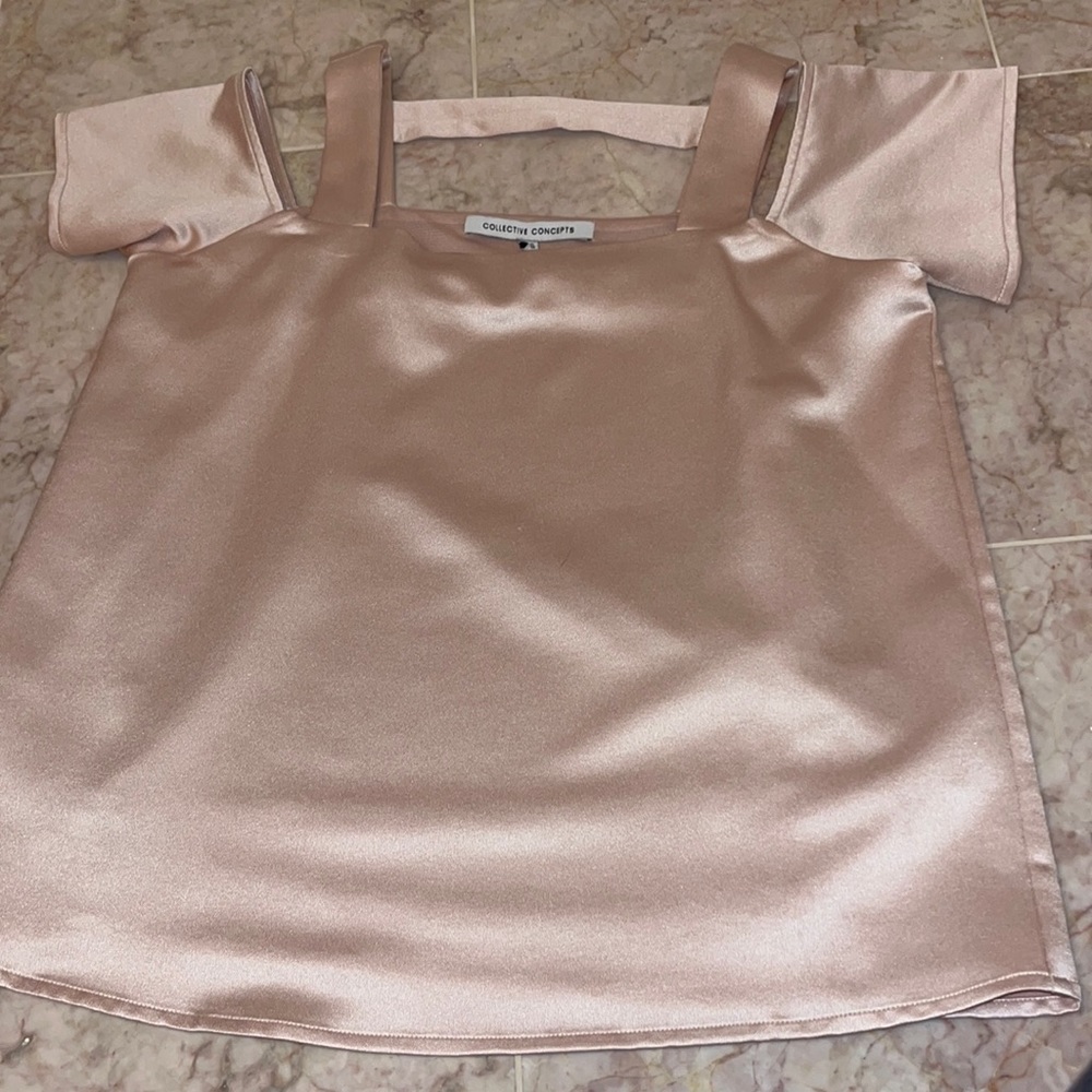 Pink silk blouse